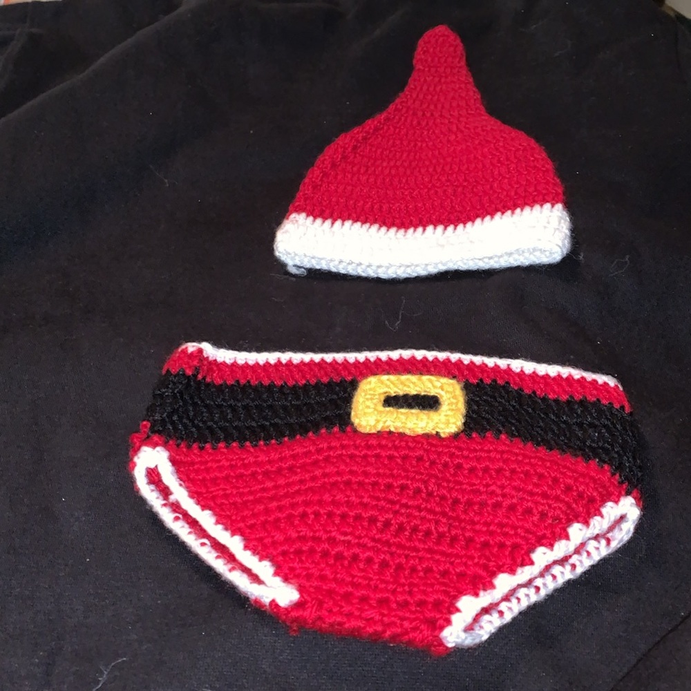 Christmas set. Crochet. New